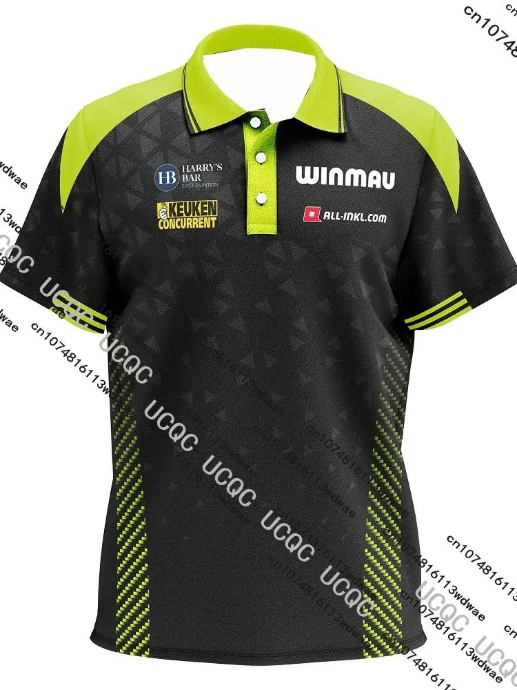 AliExpress NONE 2026 Michael van Gerwen Dartshirt Darts Competition Uniform Sports New MVG Darts Training 3D Print Dry Quickly Men's Kid T-Shirt