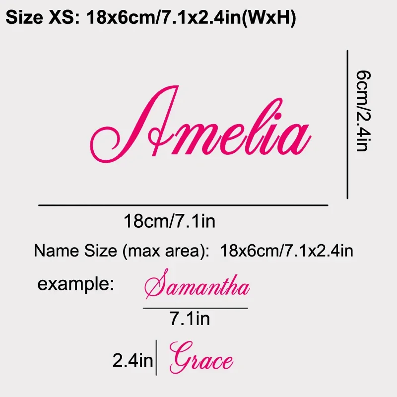 Personalized Name Vinyl Decal Wall Sticker Car/Door Window Custom Name Boys Girls Bedroom Decal 20 Colours Choose