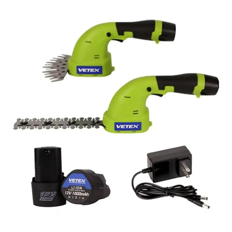 12 فولت 1500 مللي أمبير بطارية ليثيوم أيون تعمل بالطاقة 2 في واحد صغير محمول خفيف الوزن قاطع غاز أداة تشذيب التحوط اللاسلكي