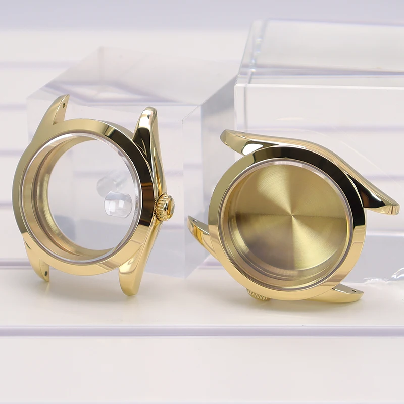 36mm 40mm Gold Luxus Herren Uhrengehäuse Teile Saphirglas für NH35 NH36/38 Miyota 8215 Uhrwerk 28,5mm Zifferblatt Bestseller Air King – Detail 5