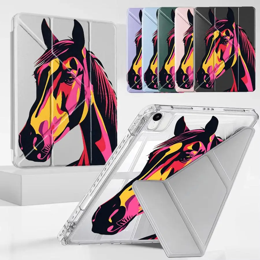 

Holder Cover Tablet Case For iPad Pro 11th 10th 9th 8th 7th 12.9inch Pro 2025 Air 4 5 M3 M2 M4 11inch Mini 6 7 Y-Fold Cartoon
