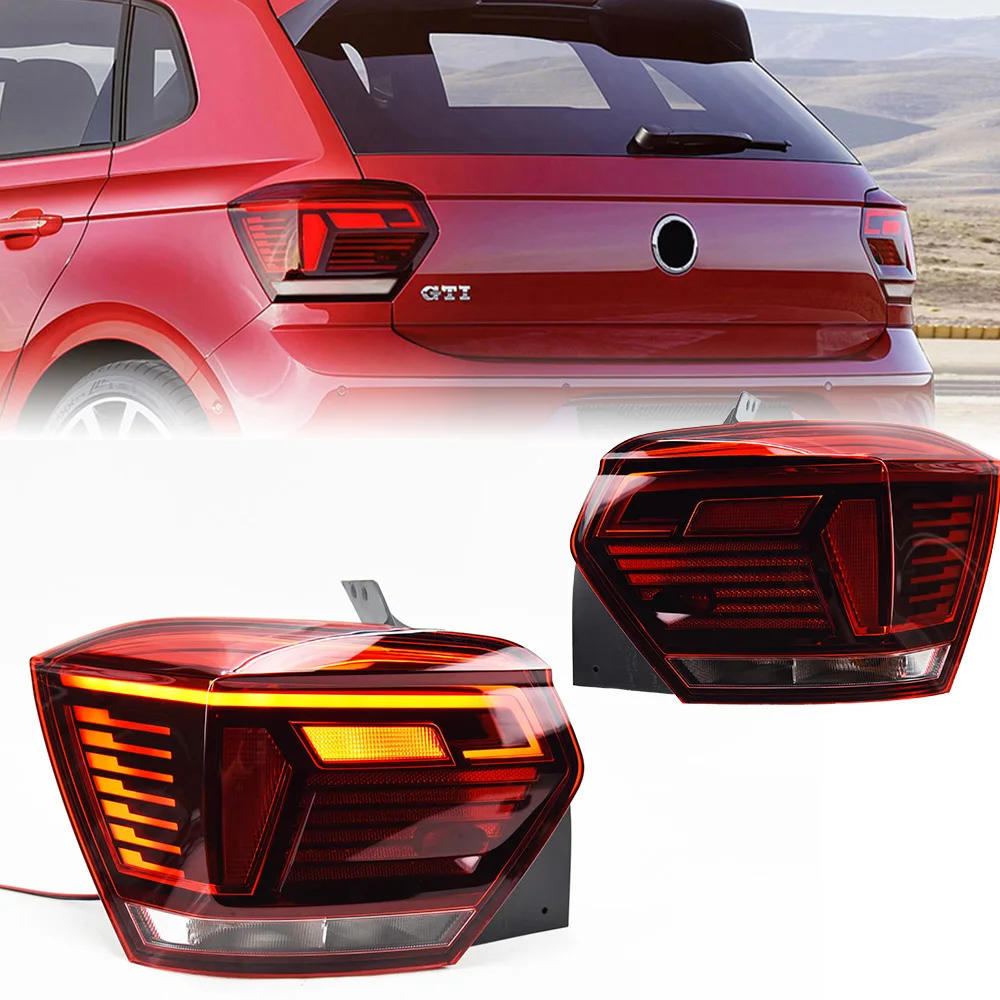 Tail Light For VW POLO 2019-2022 автомобильные товары Rear Lamp Hella LED Lights Car Accessories POLO Taillights