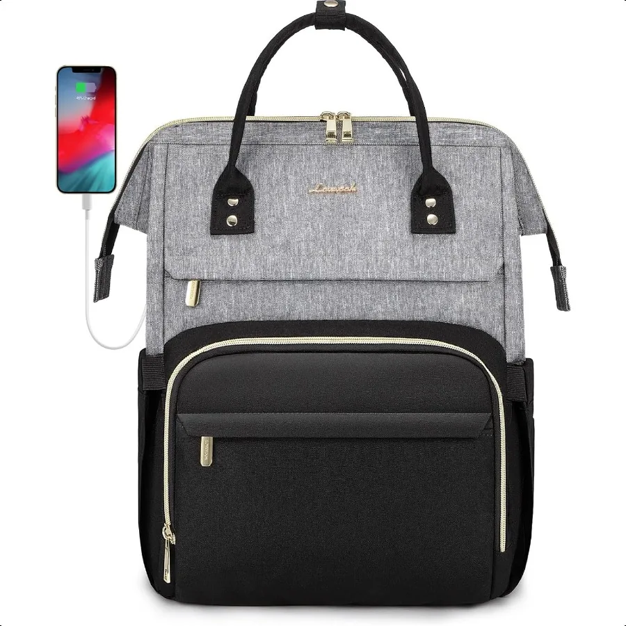 

Laptop Backpack for Women Fashion Busin Computer Backpacks Travel Bags Purse Doctor Work Backpack with USB Port Fits 17Inch La