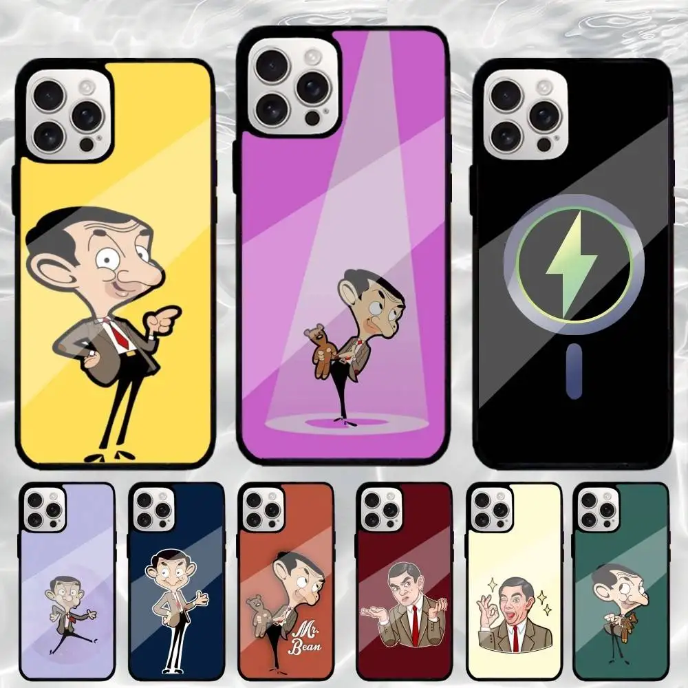 

Mr B-BeanS Funny Phone Case For iPhone17,16,15,14,13,12,11 Plus,Pro Max Magnetic Magsafe Wireless Charging