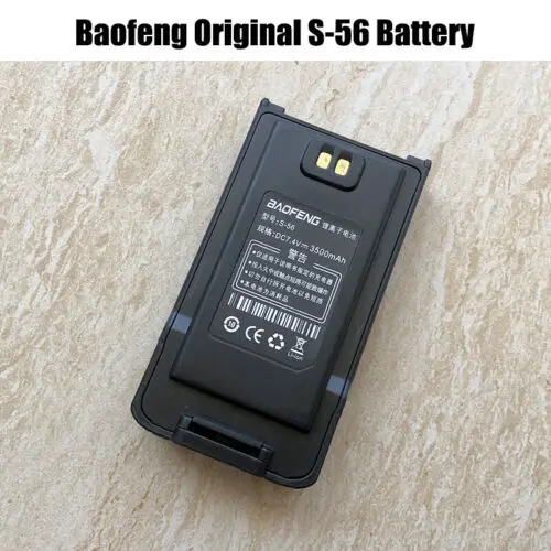 

2pcs Original 7.4V 3500mAh Li-ion Battery for Radio Walkie Talkie BaoFeng S-56 BF-S56 Two Way Radio