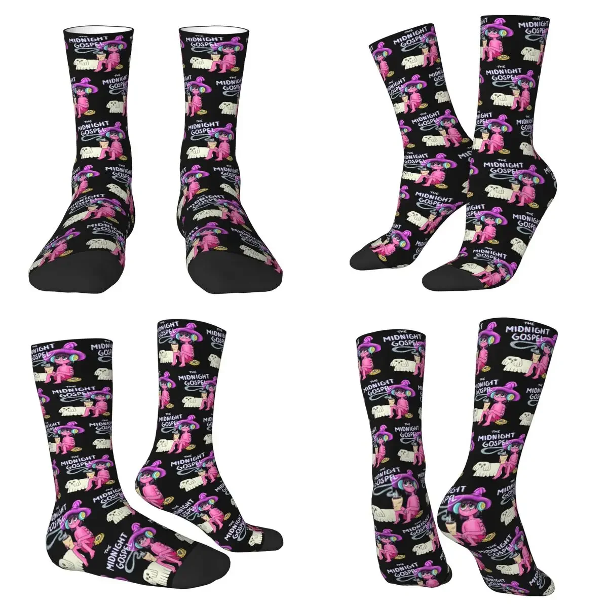 

The Midnight Gospel Socks Harajuku Sweat Absorbing Stockings All Season Long Socks for Man Woman Valentine's Day Gifts