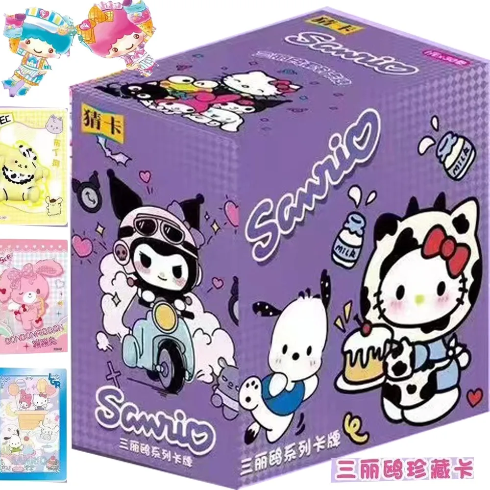 

Genuine Sanrio Cards For Child Japanese Anime Film Kitty White My Melody Kuromi Famous Cartoon Characters Uncommon Collect Cards