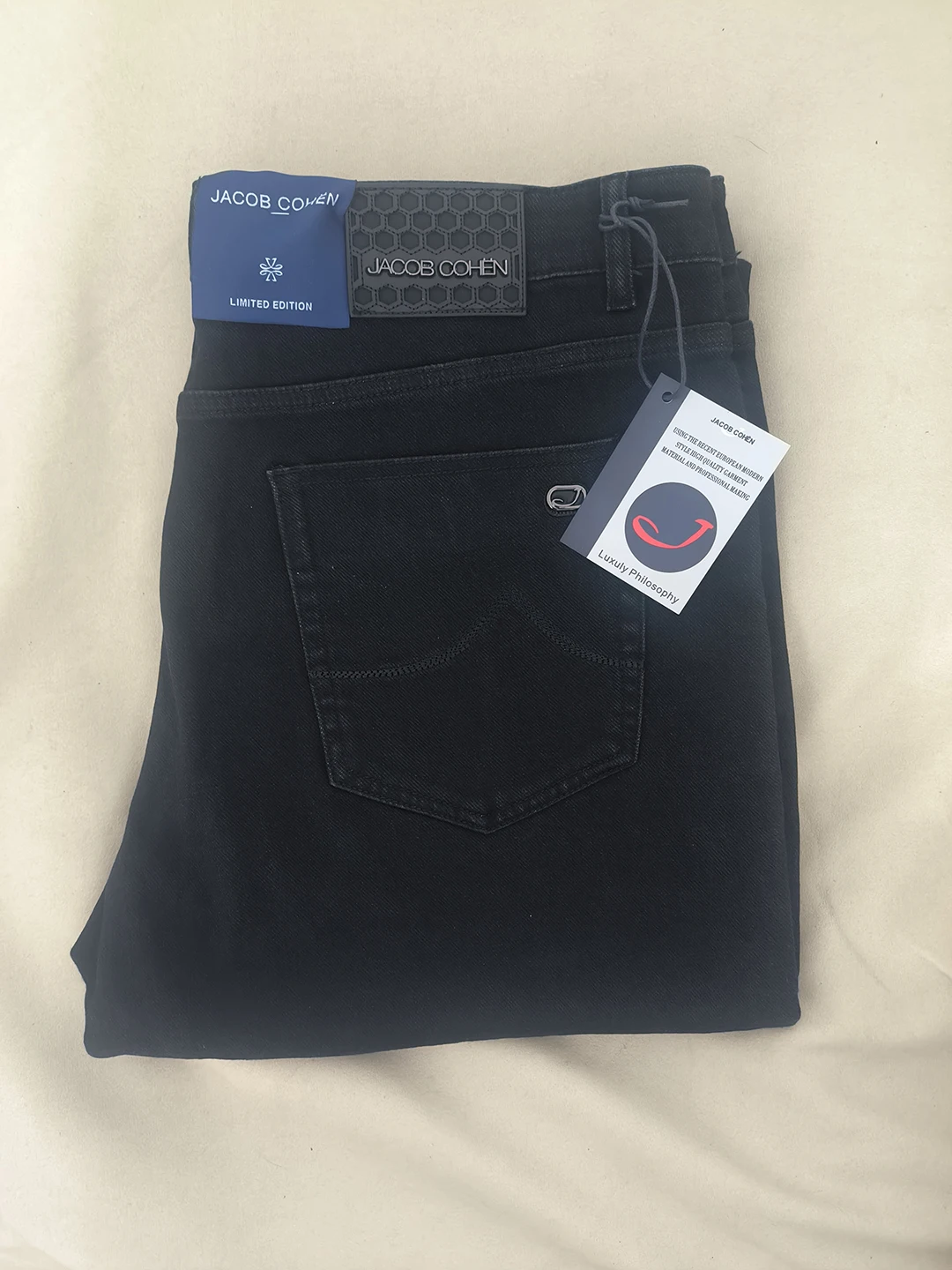 

BLLIYOSS Jeans Thin Cotton Men 2025 FW New Business Embroidery straight-leg Outdoors Pants Old Money High-Quality size 30-42