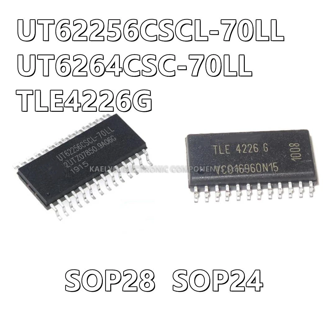 10Pcs/lot UT62256CSCL-70LL UT62256CSC-70LL UT6264CSC-70LL TLE4226 TLE4226G SOP24 SOP28