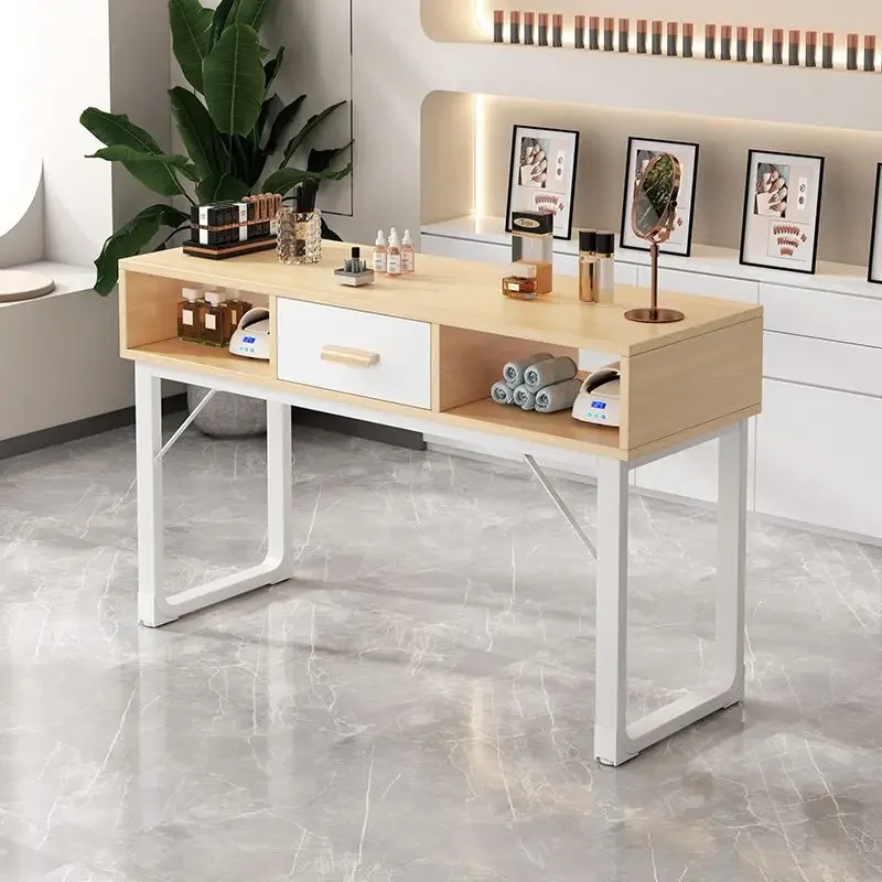 Quality Minimalist Nail Desk Waterproof Easy Clean Professionals Organizer Nail Table Workstation Nordic Nageltisch Furniture