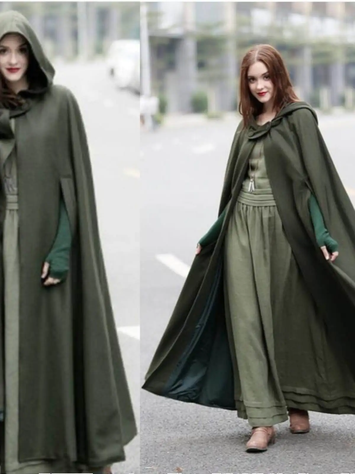 

Ebay Sle Spring Autumn Winter Long Hooded awl Belted Four Colors Trendy Woolen Coat Street Sle Pure Color Polyester