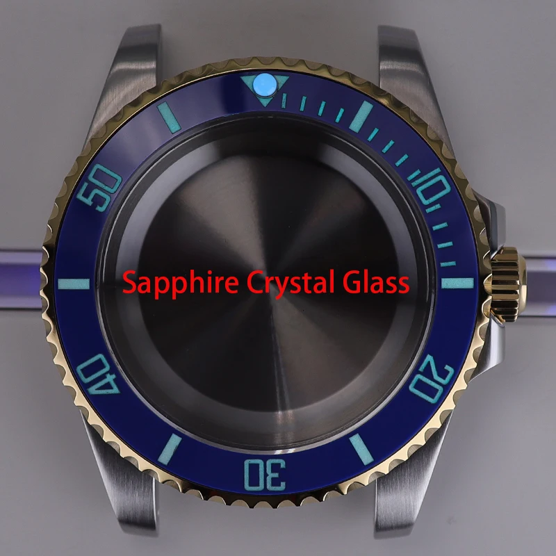 40Mm Horloge Case Full Text C3 Lichtgevende Keramische Bezel Voor Sub Seiko Nh35 Nh34 Nh36 Nh38 Eta 2824 Miyota 8215 Beweging 28.5Mm Wijzerplaat