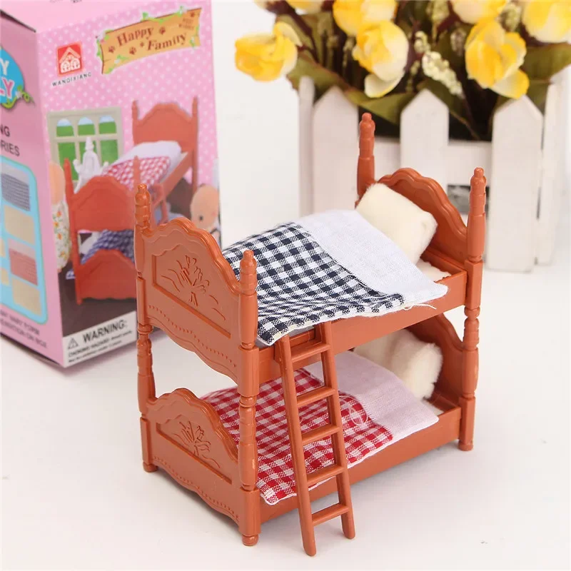 DIY Miniatura Dollhouse Fluctuation Bed Acessories Sets For Mini Doll House Miniatures Furniture Toys Gifts For Children