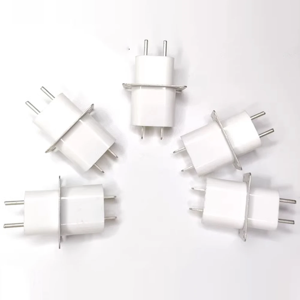 5/10Pcs Electronic Microwave Oven Magnetron Plug 4 Filament Pin Sockets Converter Magnetron Terminal Connector with Capacitor