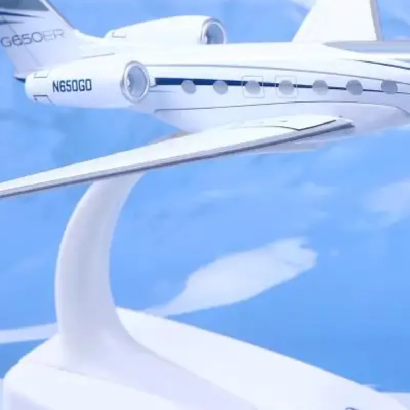 

1PCS Gulfstream G650 Aircraft Diecast 1/200 Scale Airplane Model Planes G650ER Airplane Model Plane Model