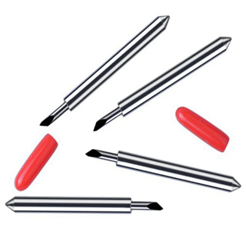 45 Degree For Roland Cutting Plotter Blade High Hardness Tungsten Carbide Vinyl Cutter Knife Blade Machine Tool 30Pcs