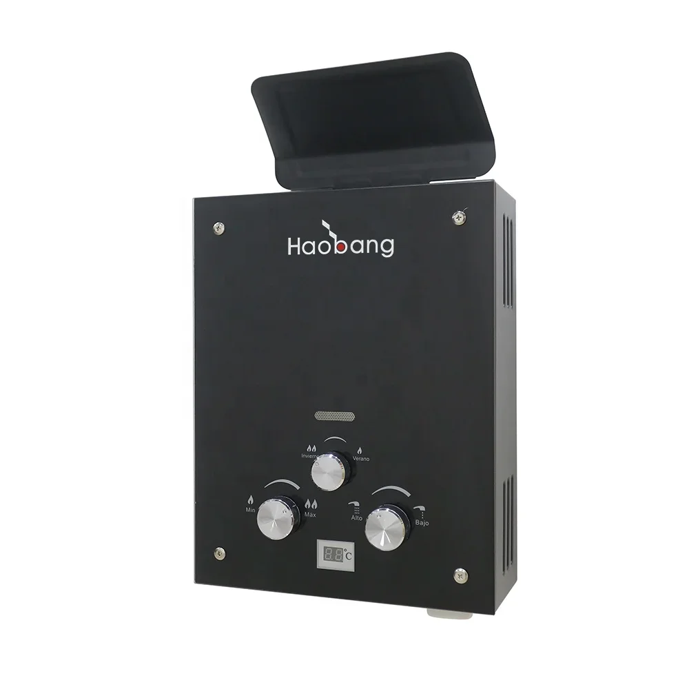 

-Hot Selling Camper Caravan 5.5L Portable Shower Instant Tankless Gas Water Heater