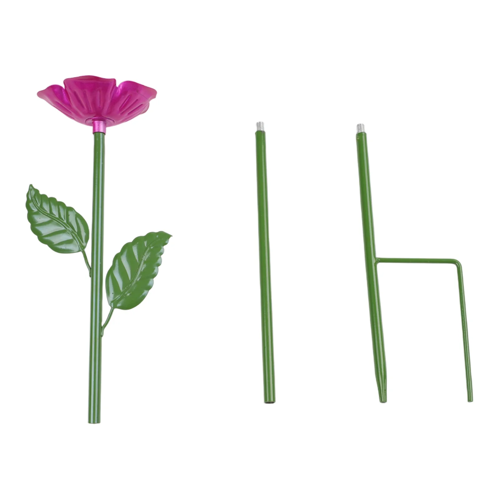 Garden Wrought Iron Flowers Decor Animal Food Cups Multi-color Flower Grass Lawn Layout Bees Animals  Metal Water Dispensers