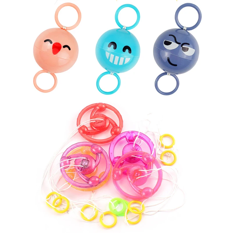 الغزل وامض دولاب الموازنة لعبة سبينر سحب خط اللعب مصباح ليد حتى توهج عجلة مضيئة حبل سبينر لعبة هدايا الأطفال مكافأة