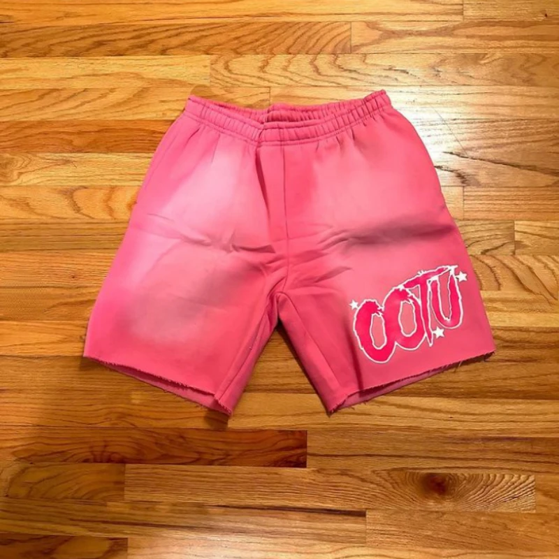 Pantalones cortos con estampado de letras para hombre y mujer, Shorts deportivos informales de algodón de Color sólido, ropa de viaje para pareja,