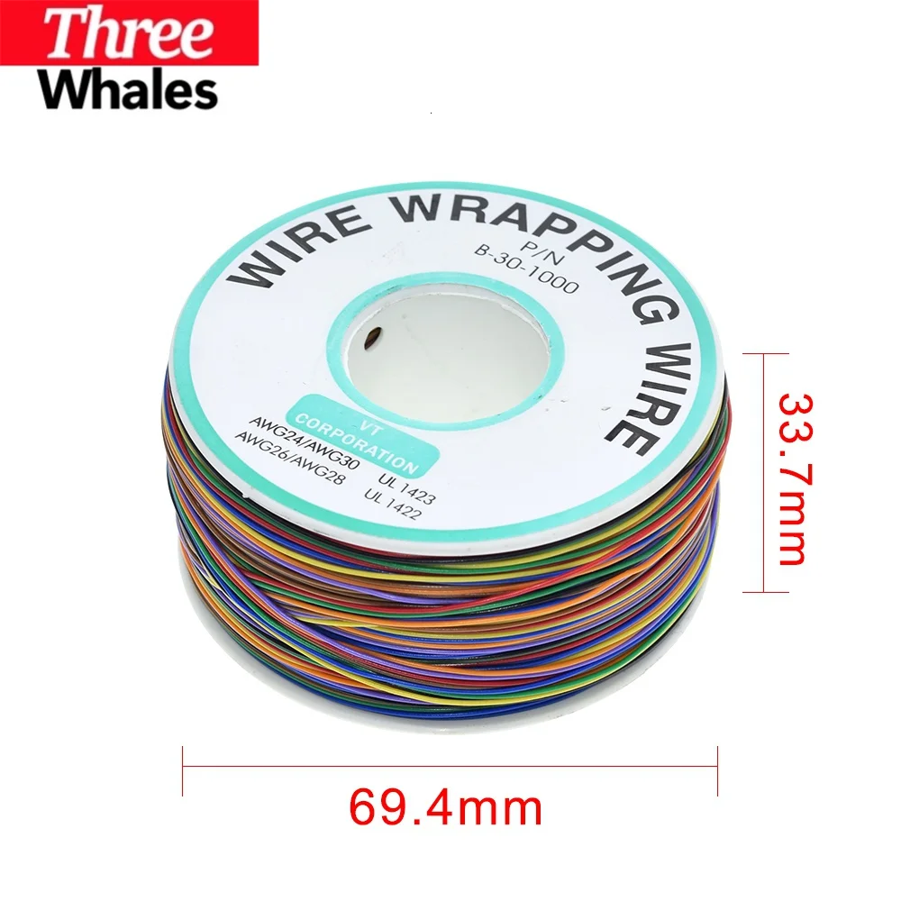 THR Wrapping Wire 8 30AWG Insu - огляд і ціна Breadboard Jumper Wire