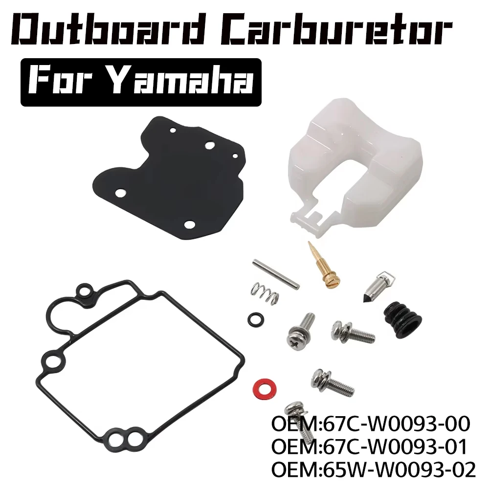 

Outboard Carburetor Repair Kit for Yamaha 20HP 25HP 30HP 40HP F30 F30A F40 F40B F20A F25 67C-W0093-00 65W-W0093-02 67C-W0093-01