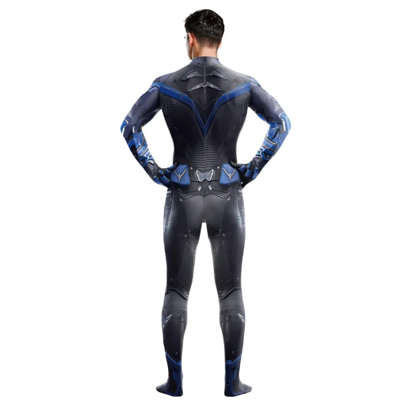 Rycerze bohater Nightwing Cosplay Robin kostium kombinezon Batgirl body stroje Halloween karnawał Party Zentai garnitur BS9990