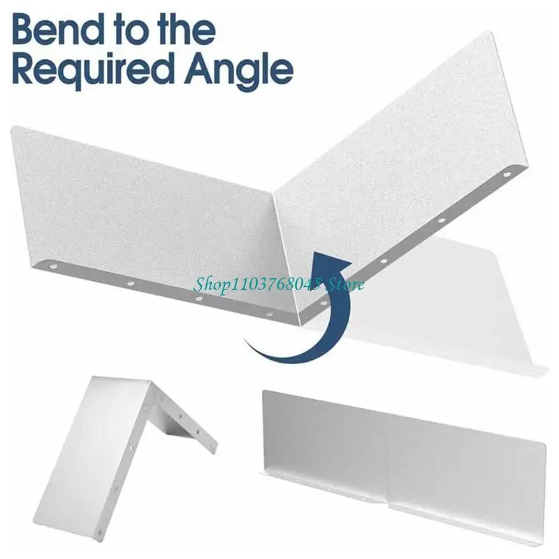 R53F 2Pcs Gutter Valley Splash Guards Replacement Aluminum Gutter Rain Diverter