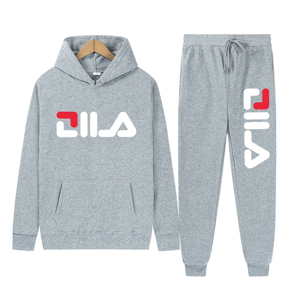 مجموعة هوديي وركض بطباعة جرافيك مشهورة، عصرية ومريحة، طراز بدون موسم #4