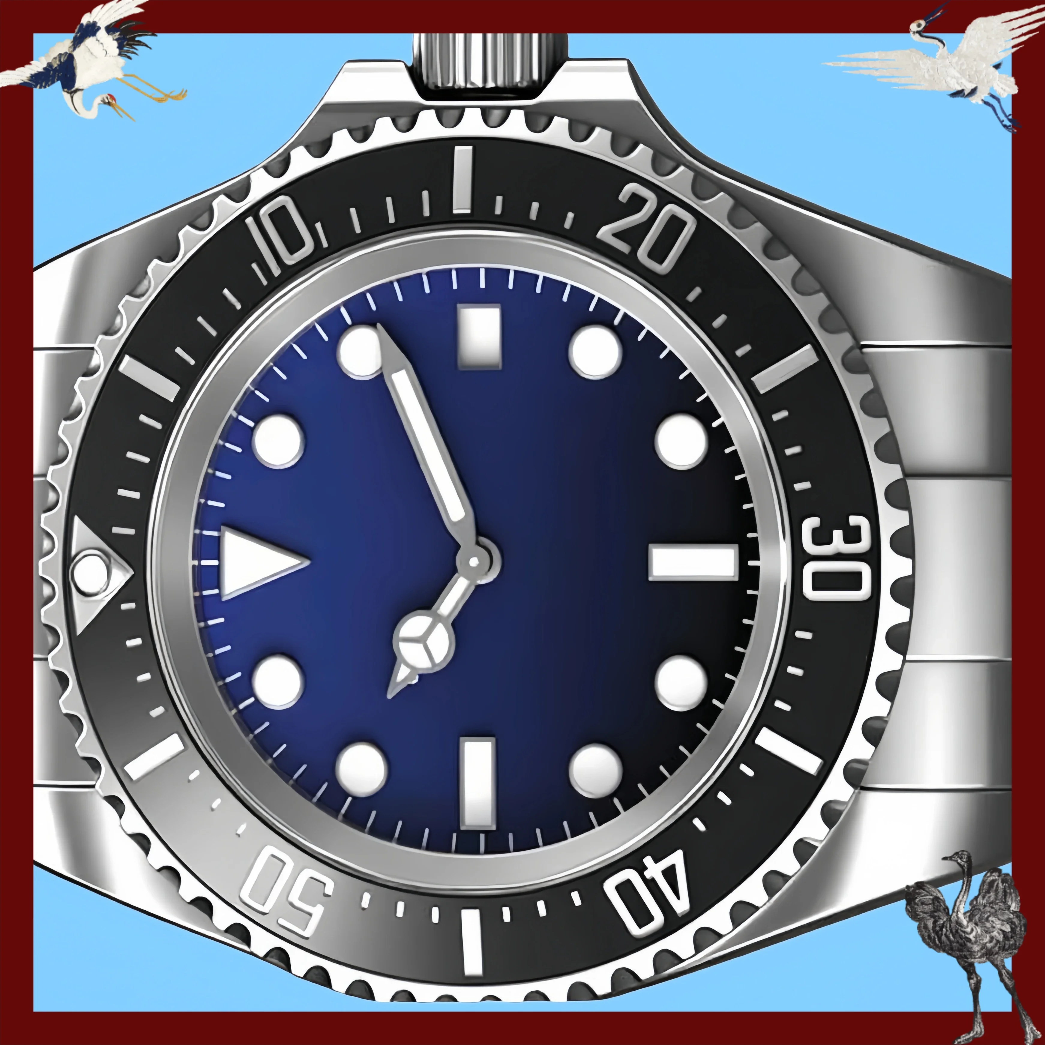 

A81 Store Customized Watches 44mm Men's Automatic Mechanical Movement 904L Stainless Steel Watch - Casual Watch