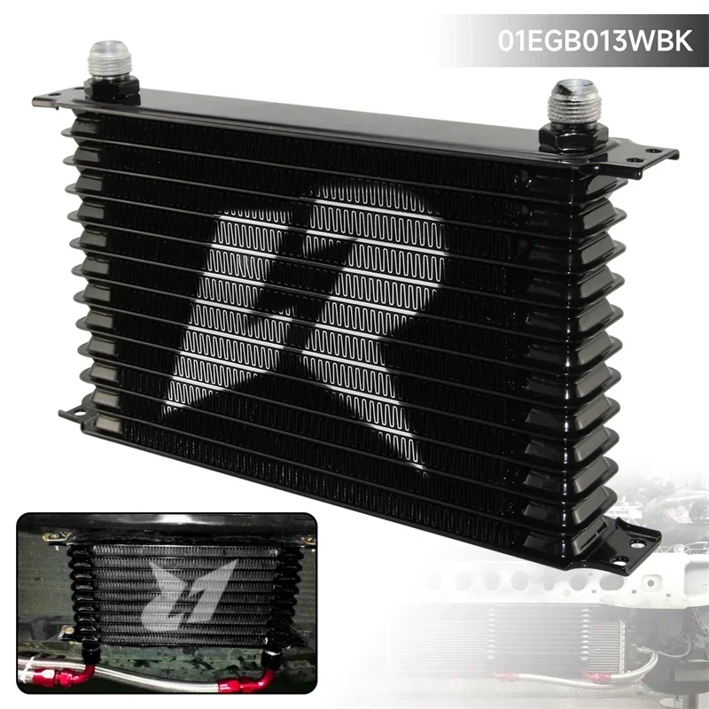 

LR Universal AN10 13 Row Oil Cooler Engine Transmission Trust Style Black/Blue