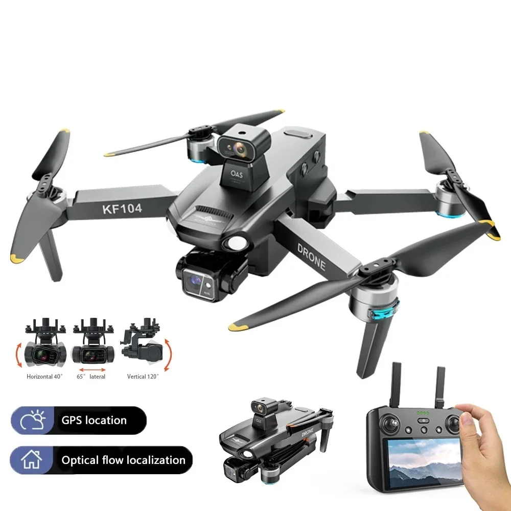 

KF104 MAX Drone with Screen Remote Control Dual Camera Aircraft 3-Axis Gimbal Obstacle Avoidance Drone