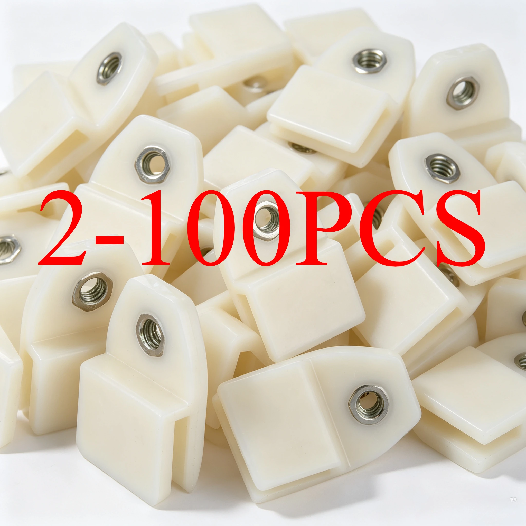 2/100 PIÈCES Pour Honda Accord Civic 1988-15 – Clips de support de vitre de lève-vitre de porte de voiture, clips de canal de vitre de porte, pivotants