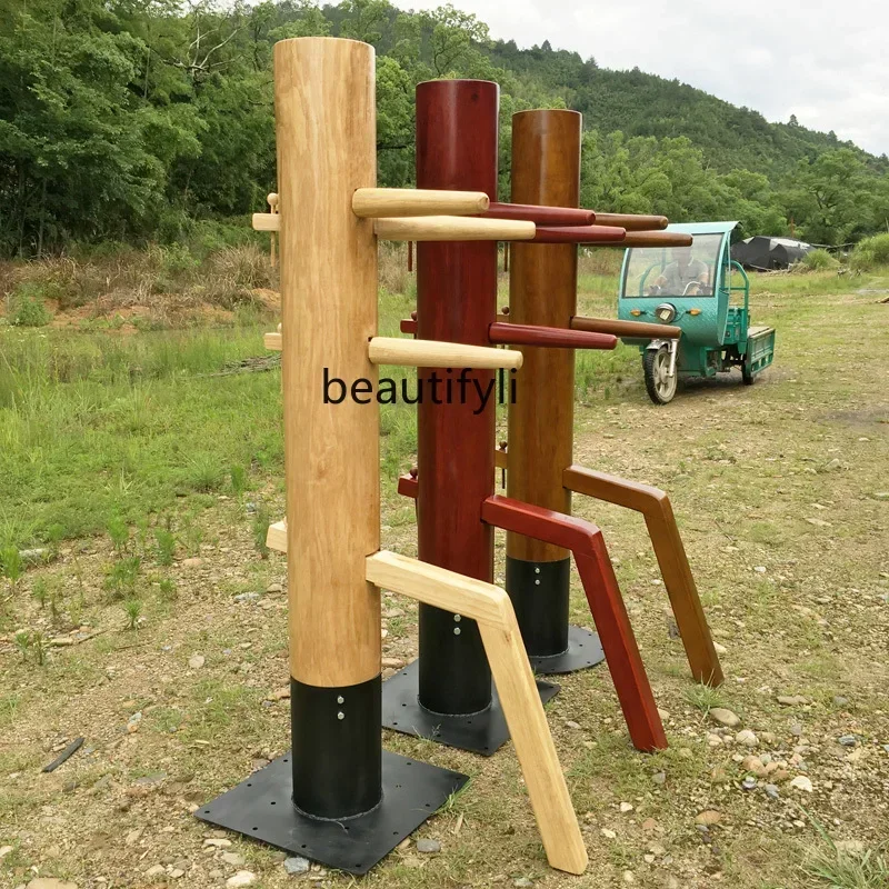 

lt Boxing Wooden Pile Wing Chun Wooden Pile Iron Floor Sucker Training Household Vertical Boxing Pile