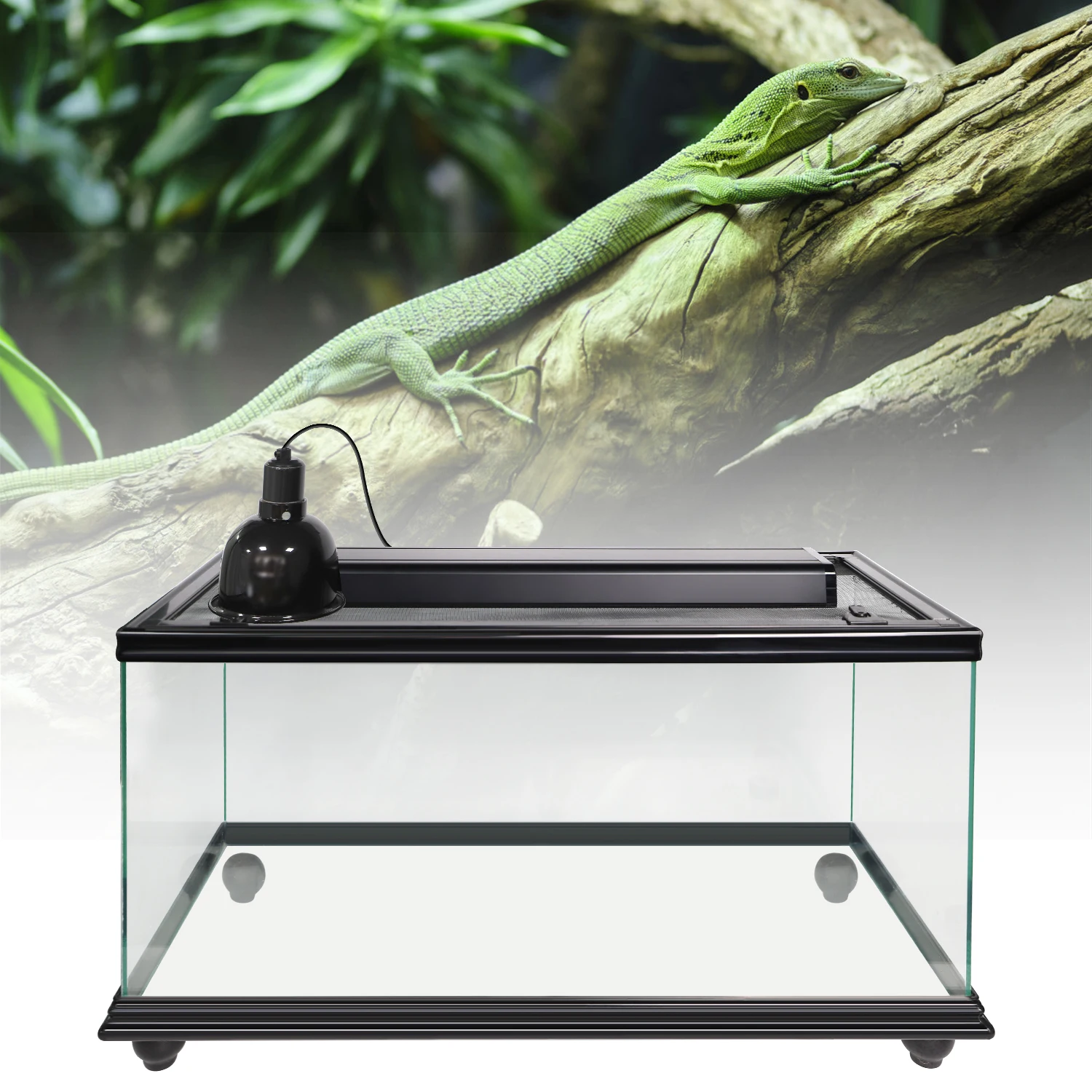 

24 Inch T5 5.0 10.0 Uvb 10 Gallon Reptile Tank Dual Lamp Fluorescent Light For Reptile Cage