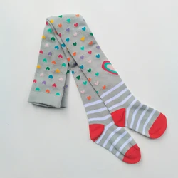 1 PCS  Cute Fl Heart Striped Tights for Baby Girls Soft Breathable Kids Pantyhose Spring  Autum  Winter