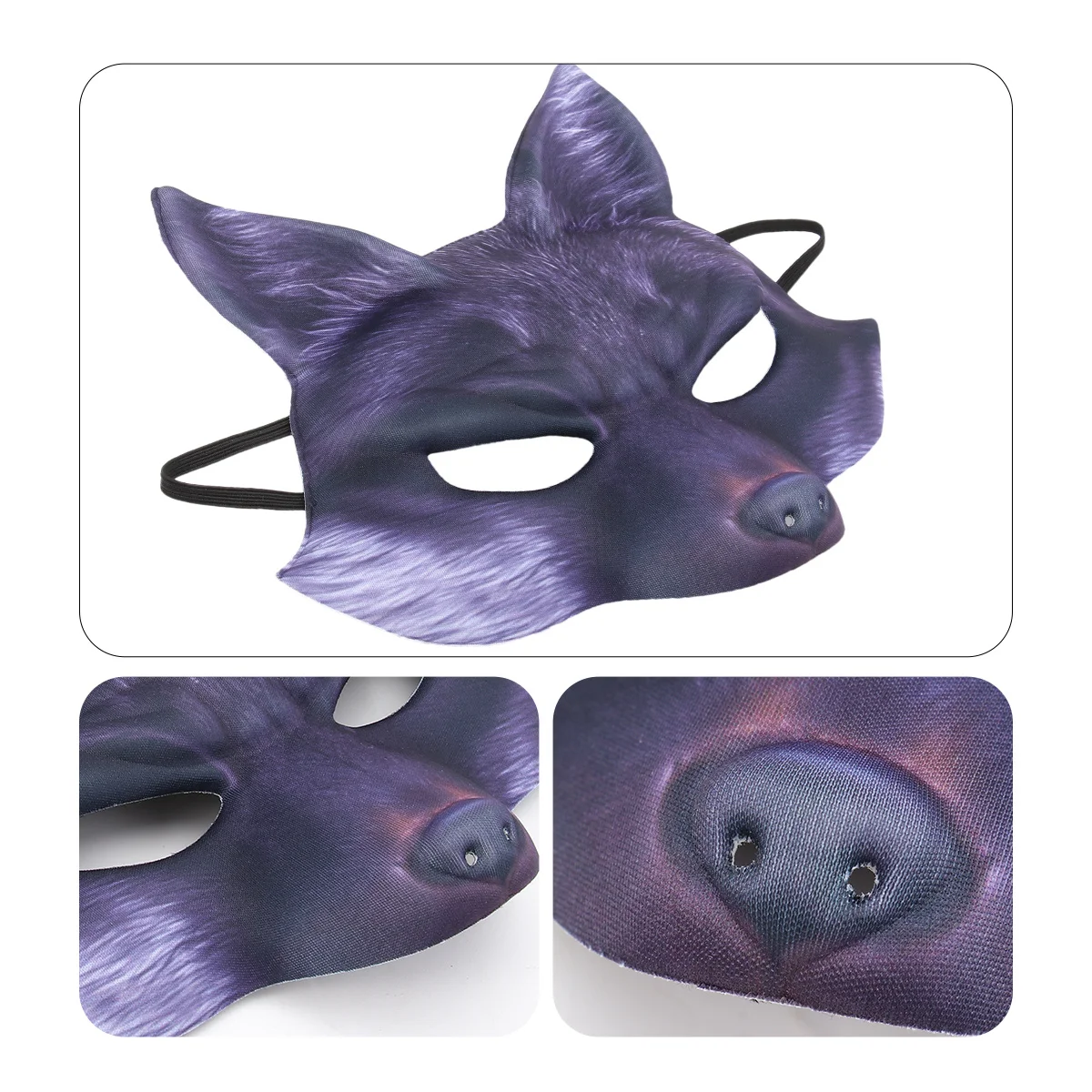 

Fox Mask Half Face Eva Animal Cosplay Costume For Halloween Carnival Masquerade Ball Party Decoration Accessory