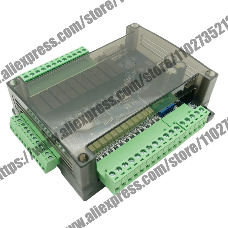 FX3U-24MR PLC Industrial Control Board 14 Input 10 Output Analog 6AD 2DA 485 RTU Communication RTC High Speed Count 6CH 3K