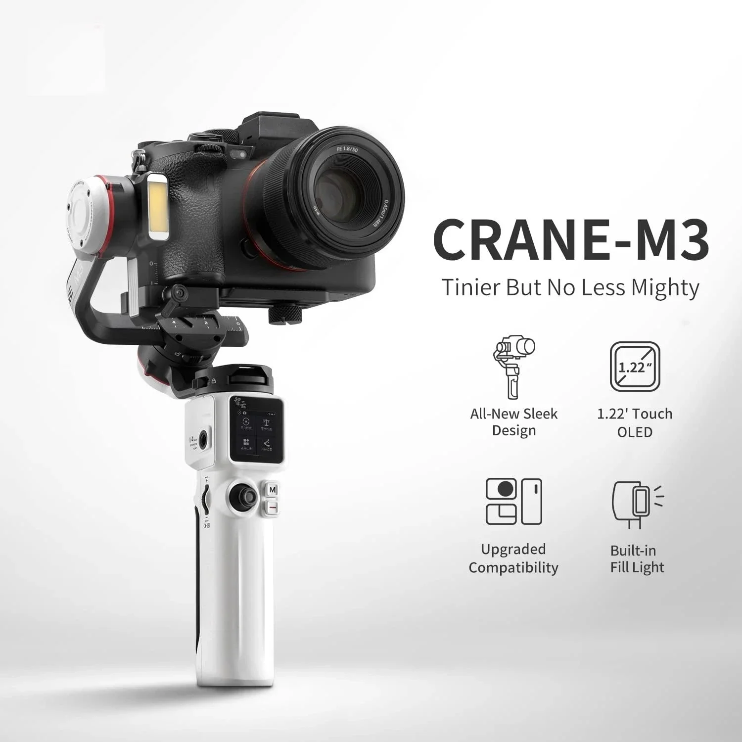 ZHIYUN Crane M3 Stabilizator gimbala do aparatu bezlusterkowego Smartphone Kamera akcji Telefon Ręczny gimbal