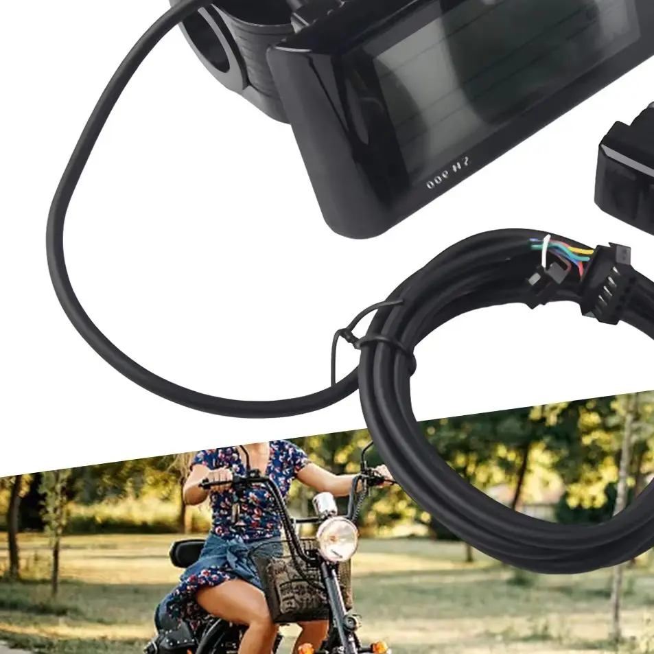 

110x61mm 24/36/48V LCD Display SW900 Waterproof Compatible With JN Controller E-Bike Electric Bicycle Meter Control