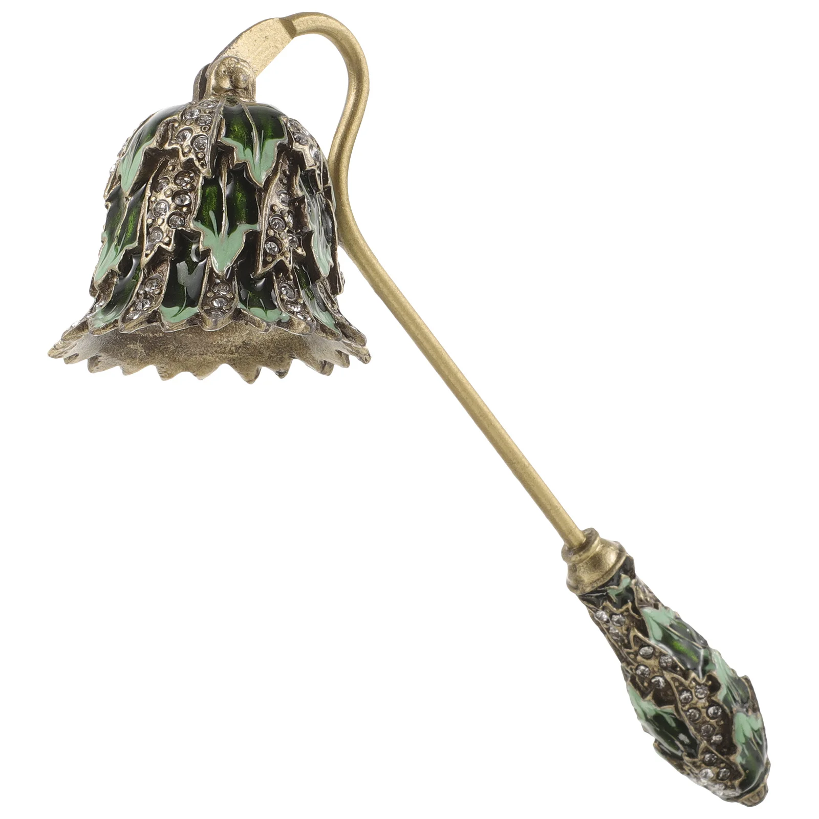 

Elegant Snuffer with Extended Handle Metal Flame Extinguisher for Jar Tea Light and Scented Candles Decor Item