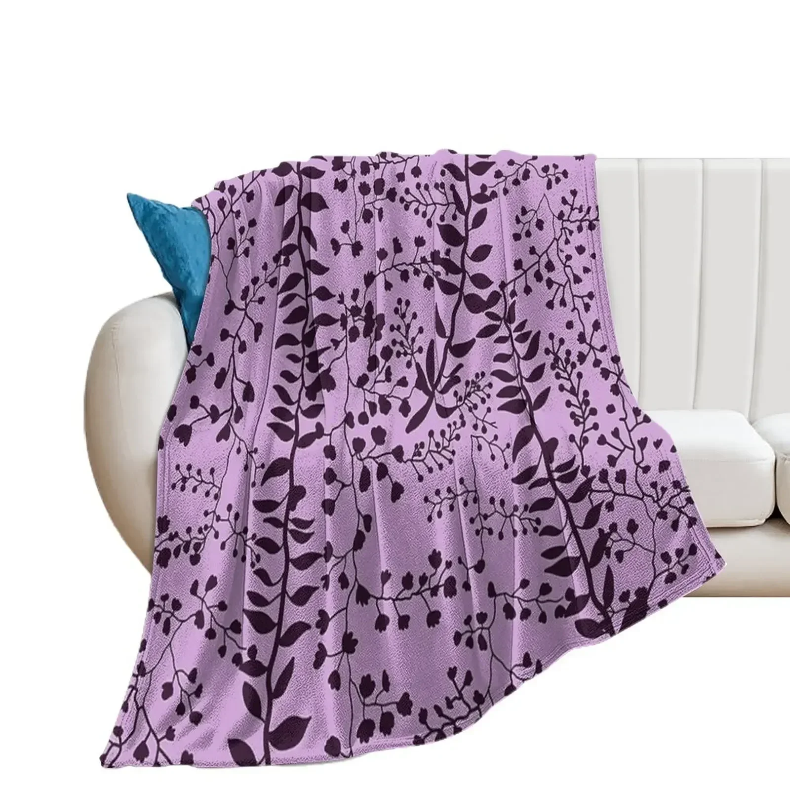 Bella Swan Lavender Freesia Throw Blanket Polar Blankets For Sofas Bed linens Blankets