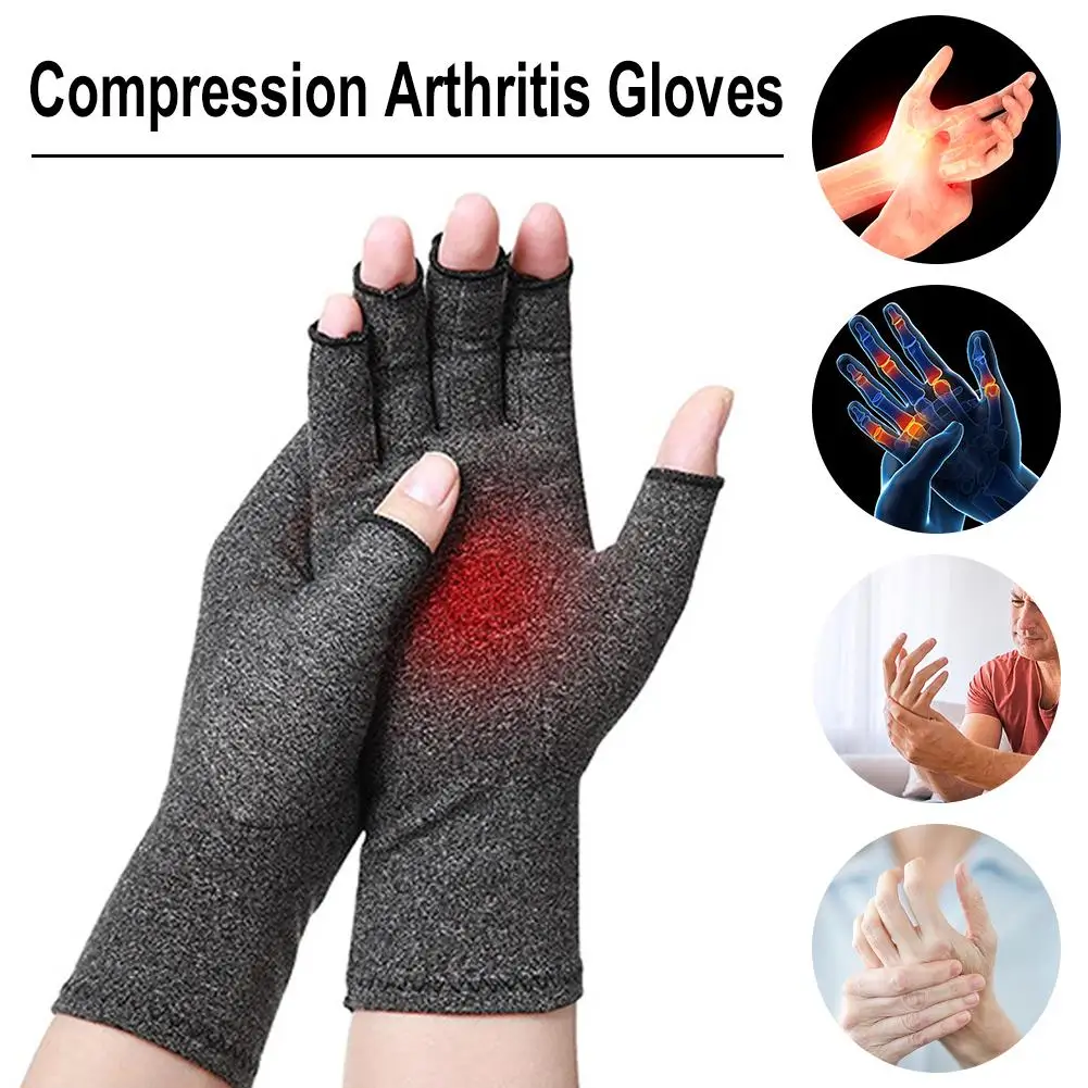 

Half Finger Compression Gloves Gloves Wrist Support Therapy Wristband Compression Arthritis Gloves Joint Pain Relief For Cy A7S6