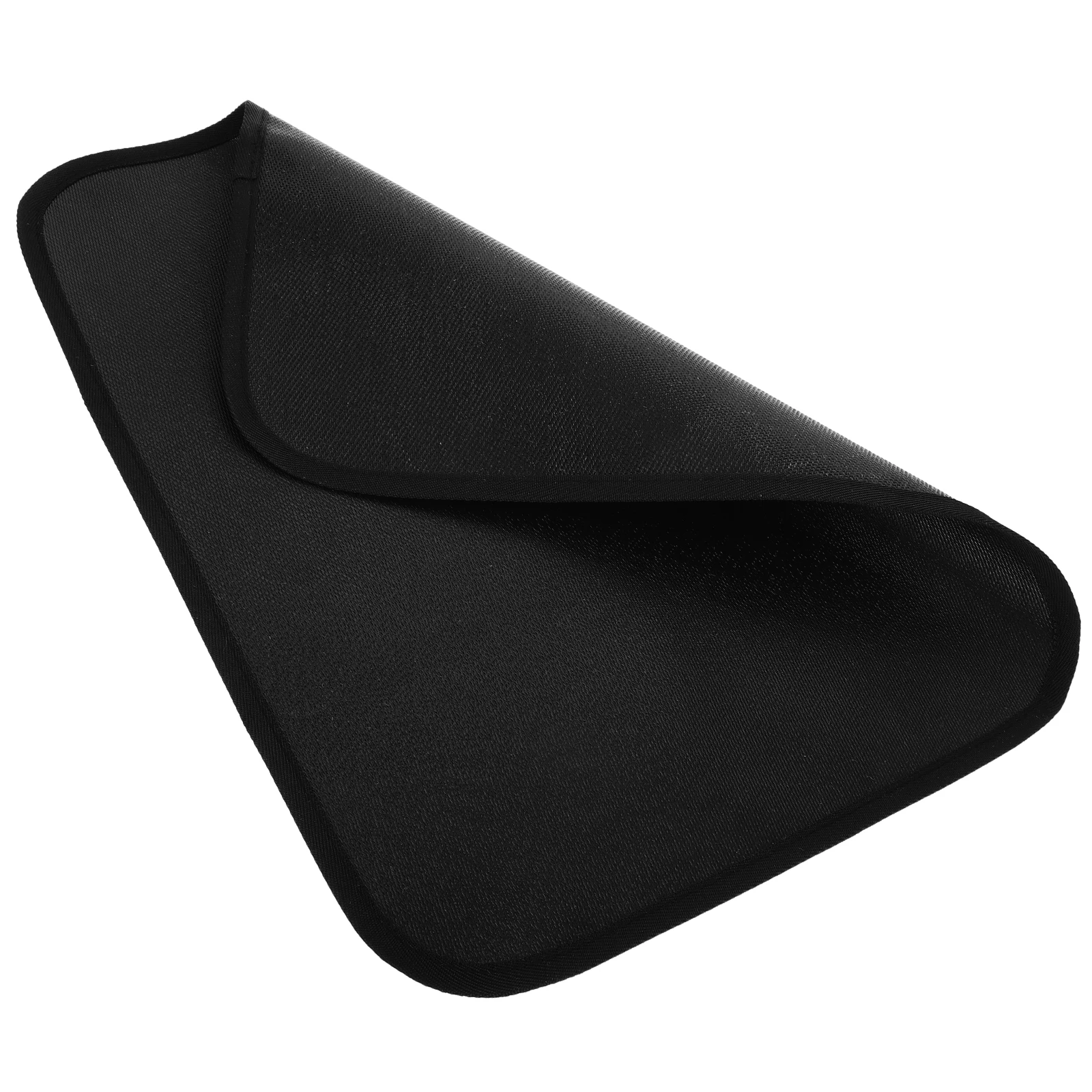 

Fireproof Mat Black Fiberglass Silicone Grill Pads Heat Shield Resistant Fireplace Hearth Mats Outdoor Camping Picnic Small Hot