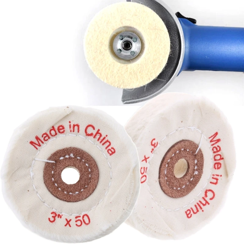 Voor roterende schuurmiddelen Doek Buffing Wheel Buffer Polish Sieraden Grinder Pad