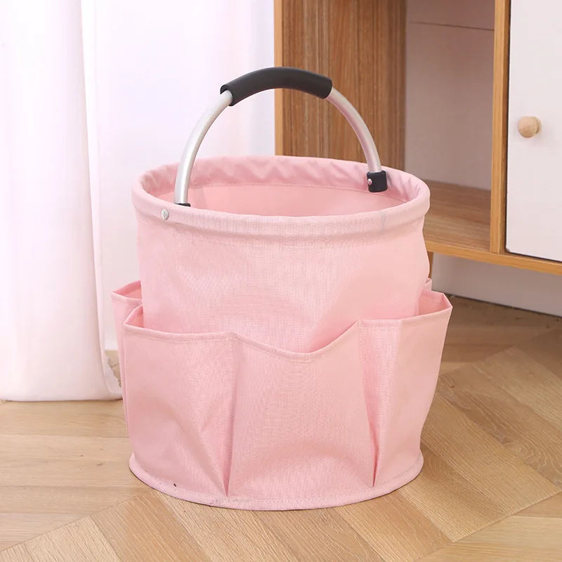 

Foldable Handheld Basket Outdoor Camping Picnic Beach Basket Portable Toiletry Bath Bag Baby Storage Basket for Home Travel