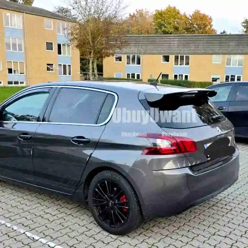 Passend für Peugeot 206 207 208 308 Fließheck Dachspoiler ABS-Kunststoff Glänzend Schwarz Heckflügel Karosserie-Kit Zubehör 2006-2024 – Detail 6