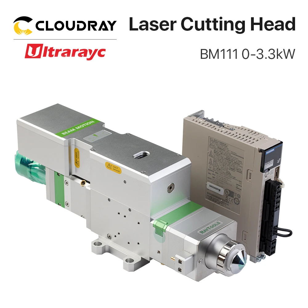 Ultraayc BM111 Raytools głowica do cięcia laserowego włókna 0-3300W Auto ogniskowanie D30 obiektyw do maszyny do cięcia metalu