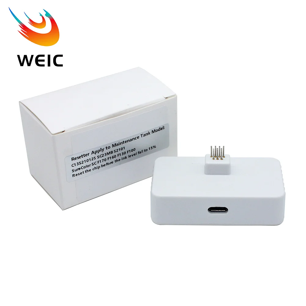 F170 Waste Ink Box Chip Resetter for Epson SureColor SC-F170 F100 F130 F160 Printer C13S210125 SC23MB
