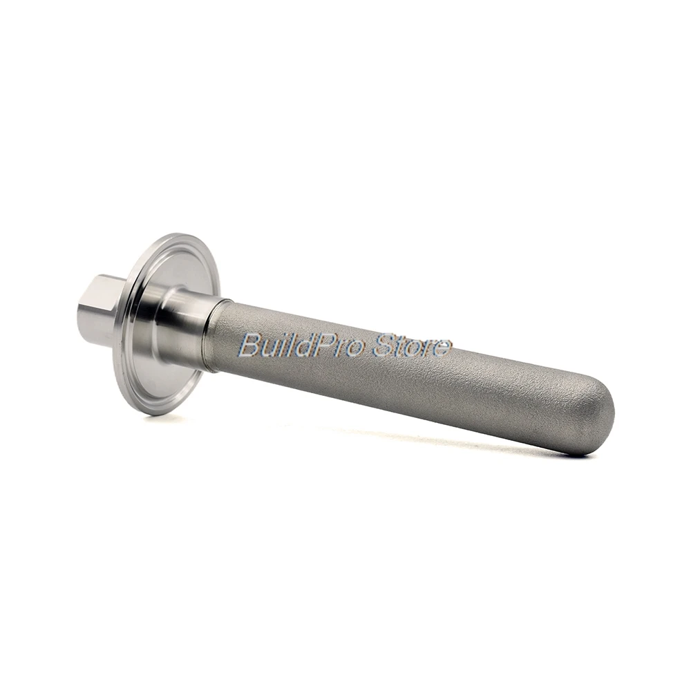 Tri-Clamp aus SS316-Edelstahl, 50,5 mm Karbonisierungsstein und Belüftungsfilter, 1/4 Zoll NPT-Buchse für selbstgebrautes Bier, Gas-/Sauerstofflieferung – Detail 3